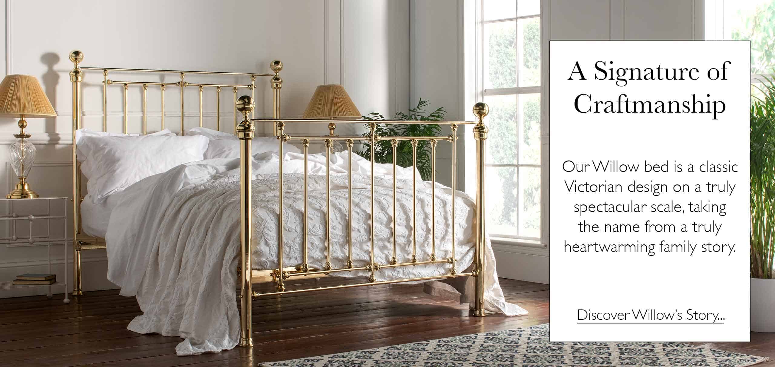 willow brass bed