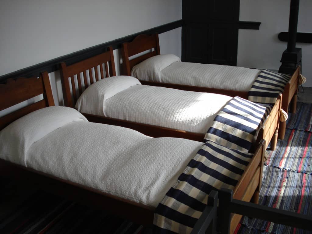 Three single mission beds