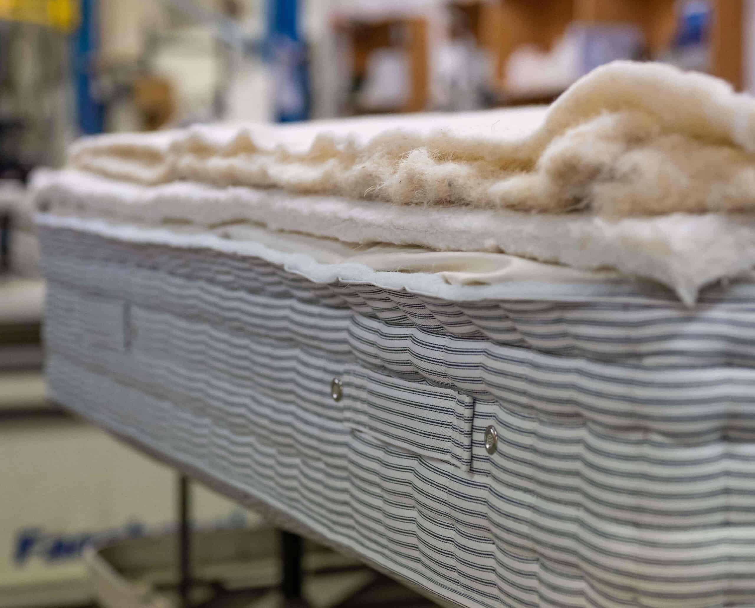 natural comfort mattress, filling and layers